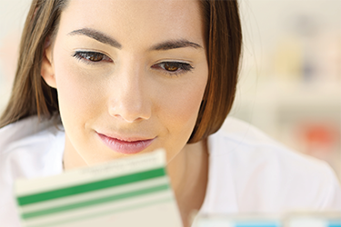 Doctor reading literature